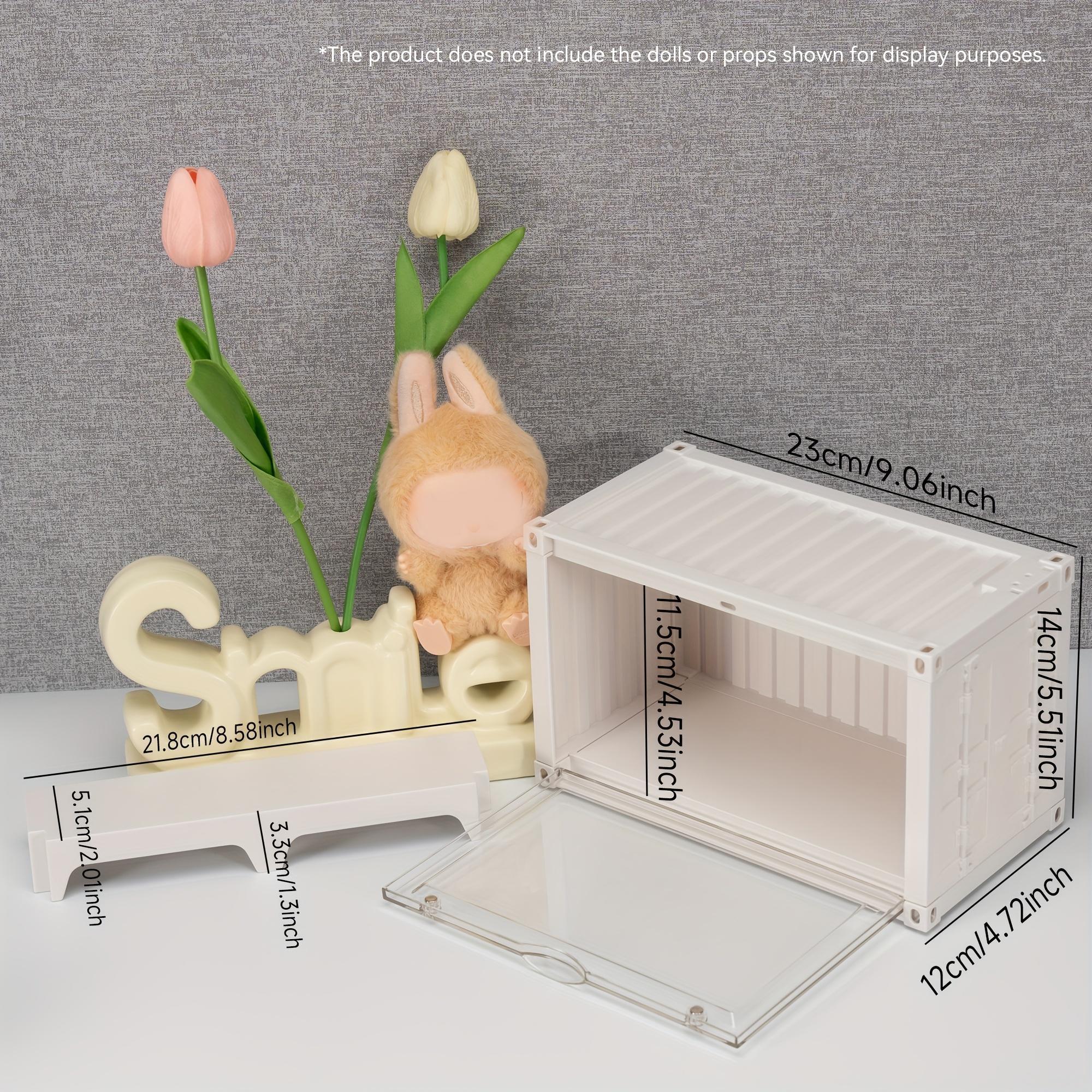 Handmade Doll Storage Display Box, Small Stackable Combination, Container Style, Step Module, Suitable for Plush Hanging Figures