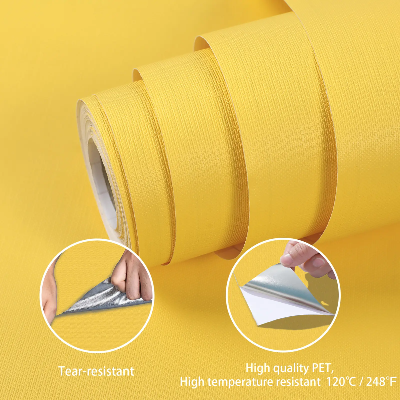 Self-Adhesive Peel and Stick Wallpaper 40*300/500/1000cm, Removable PVC Film, Suitable for Walls, Shelves, Countertops, Cabinets