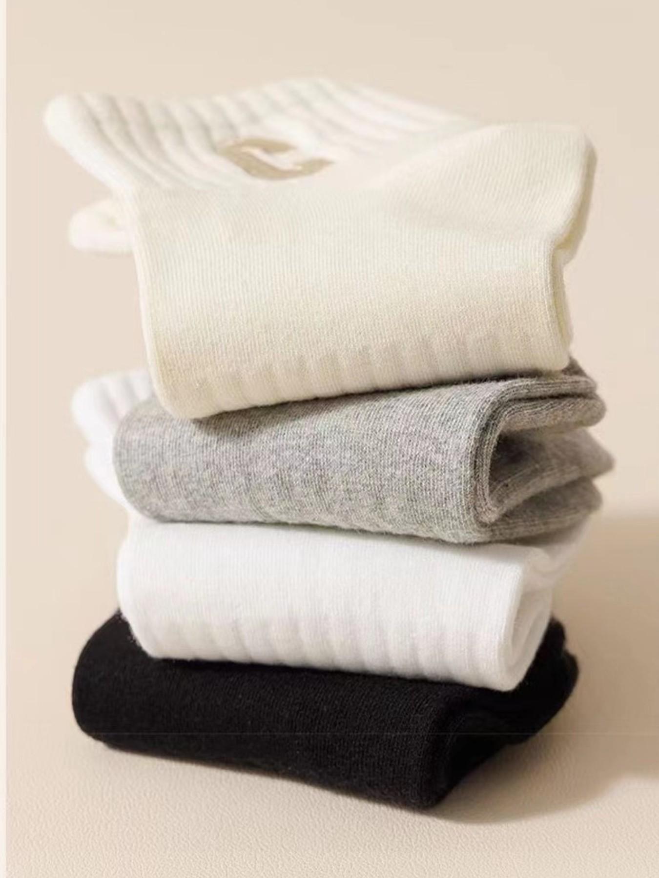 20 Pairs Women's C Logo Casual Ankle Socks, Soft Breathable Multipack, Daily Sports Socks, Comfortable and Durable Design