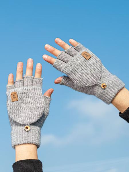 Comfortable Thick Knit Winter Gloves, Soft Breathable Touchscreen Compatible, Unisex Hand Wash Warm Outdoor & Daily Use Gloves