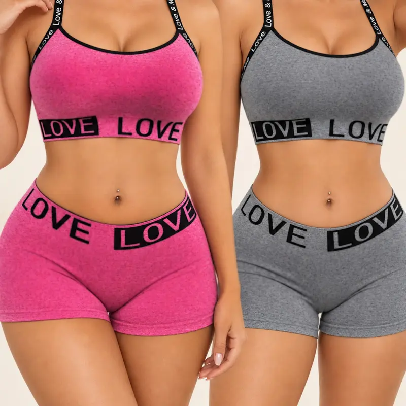 2PCS Women's Underwear Set Includes  New Bra Top and Pants Seamless Comfort Daily Wear, Soft and Breathable Ladies Lingerie Pack, Everyday Wear Underwear