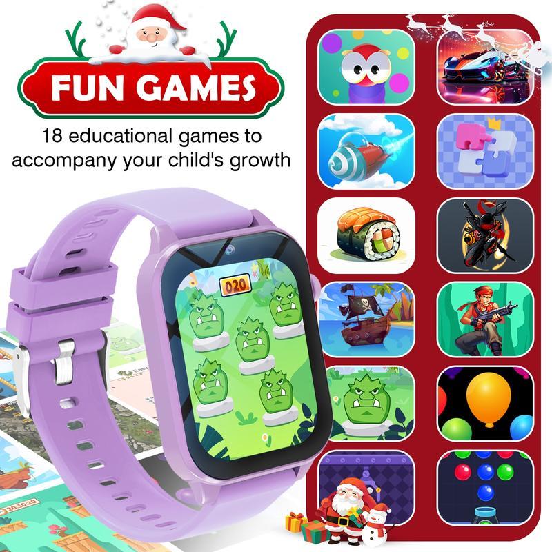 Children Activity Tracker Watch for Ages 3-14, Smartwatch with Pedometer, Sleep Monitor, Camera, LED Flashlight, Educational Games