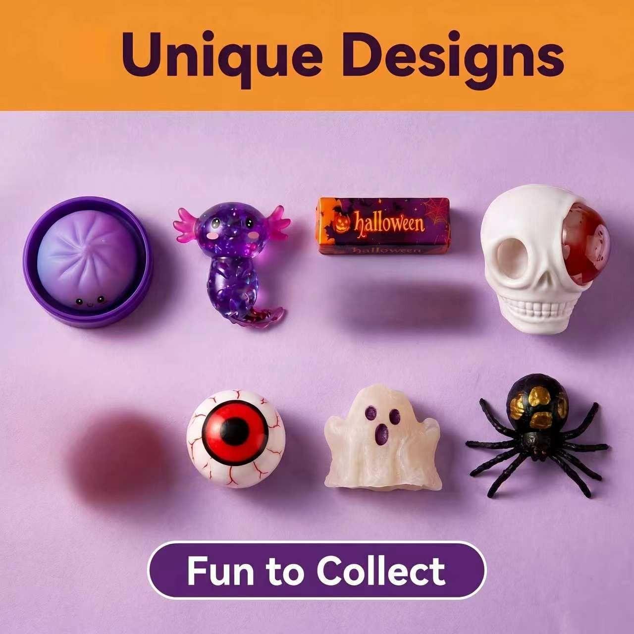 Halloween Countdown Calendar, Stress Relief Blind Box, Fun Counting Game, Perfect Decompression Gift for Kids & Adults, Festive Activity, Stress Relief Fidget