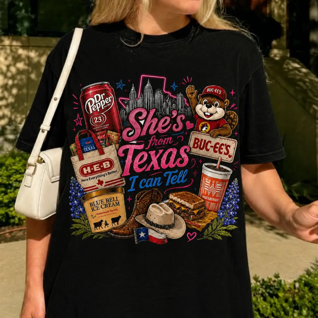 She’s From Texas Shirt, Western Texas Girl Pride Graphic Tee Print Tee, Andrew Clothings