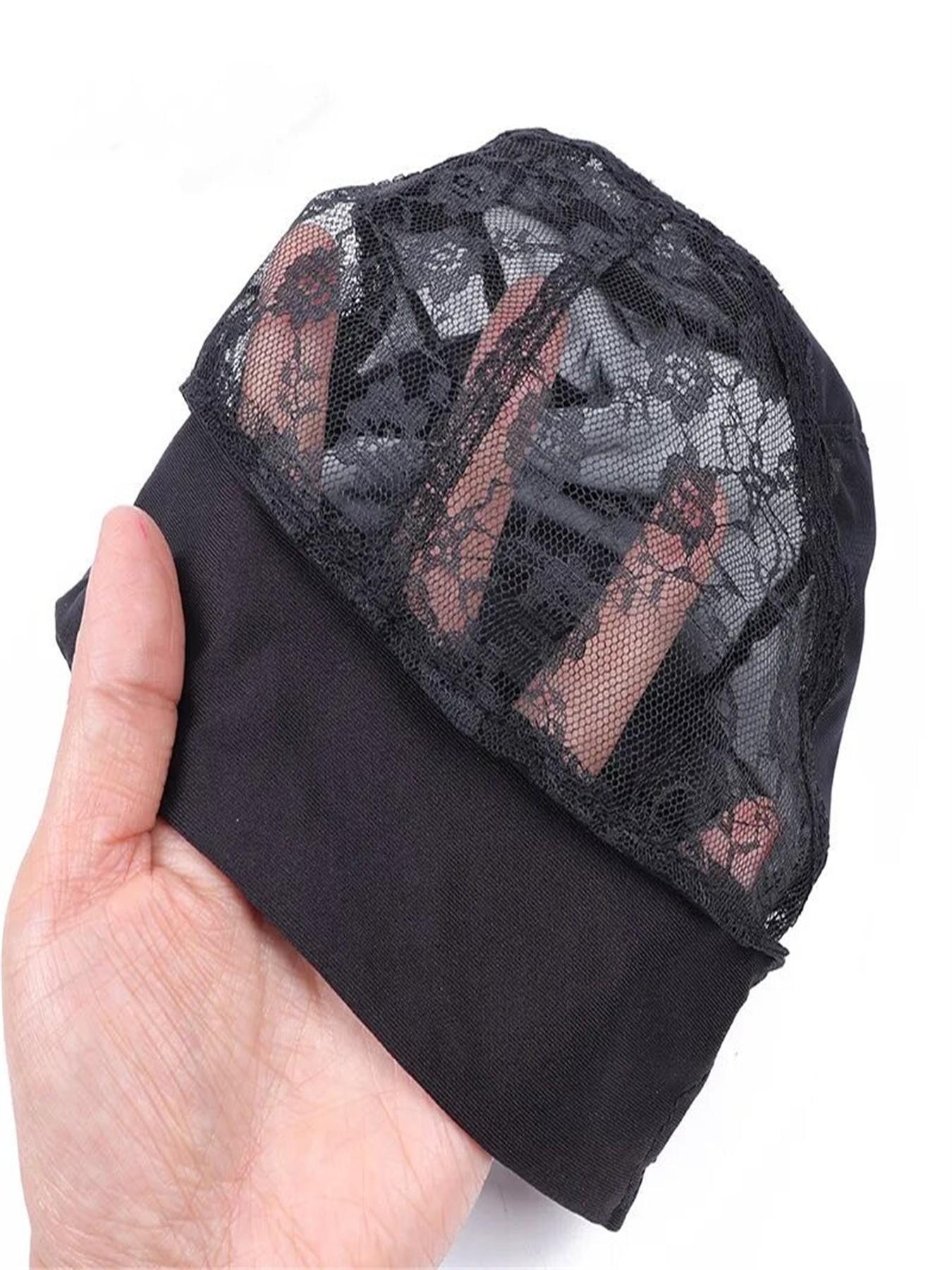 2pcs Headband Wig Cap, Wig Grip Weaving Cap, Adjustable Mesh Cap for Making Headband Wigs, Ideal for DIY Hair Accessories