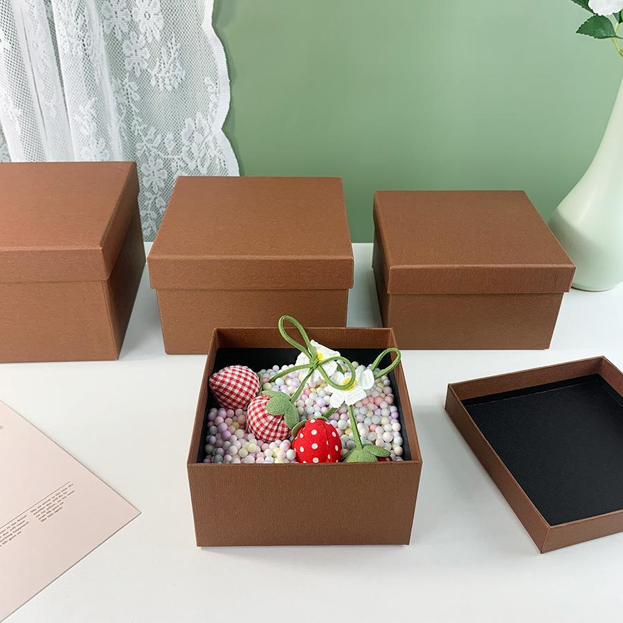 4pcs Square Special Paper Gift Box Set, Nested Packaging Boxes, Home Decor Storage, Valentine's Day, Birthday, Mother's Day, Graduation Gifts