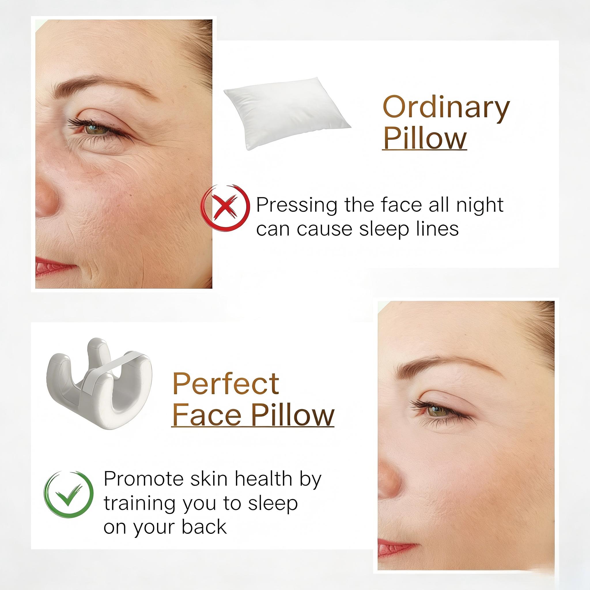 Face Massage Pillow, Soft Face Pillow, Premium Beauty Pillow, Ultimate Comfort Sleep, Washable Silk Cover, Plush Polyester Fill