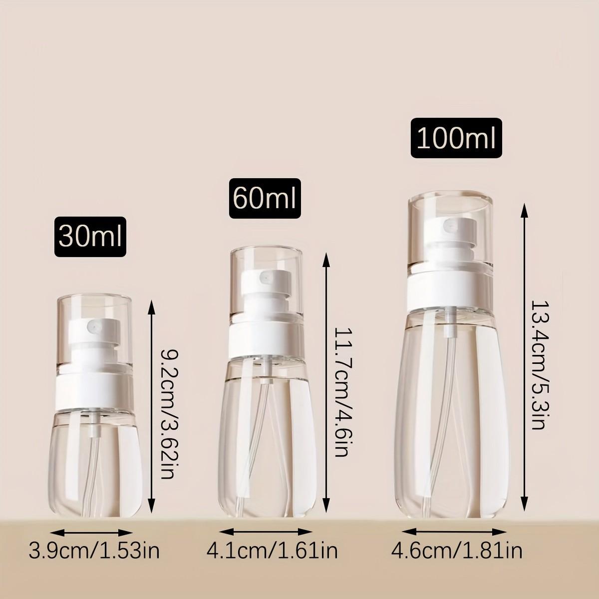 2pcs Portable Transparent Spray Bottle Set, Travel-Friendly 30ML Perfume Atomizer Dispenser, Ideal for On-The-Go Use