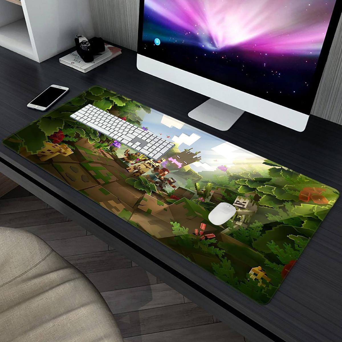 Minecraft Creative, Large Mouse Pad, Printed Mouse Pad, Rubber Table Mat, Multipurpose Gaming Mouse Pad, Office Computer Pad, Durable PC Gaming Pad, Ideal Gifts for Family and Friends, Halloween Christmas Preferred