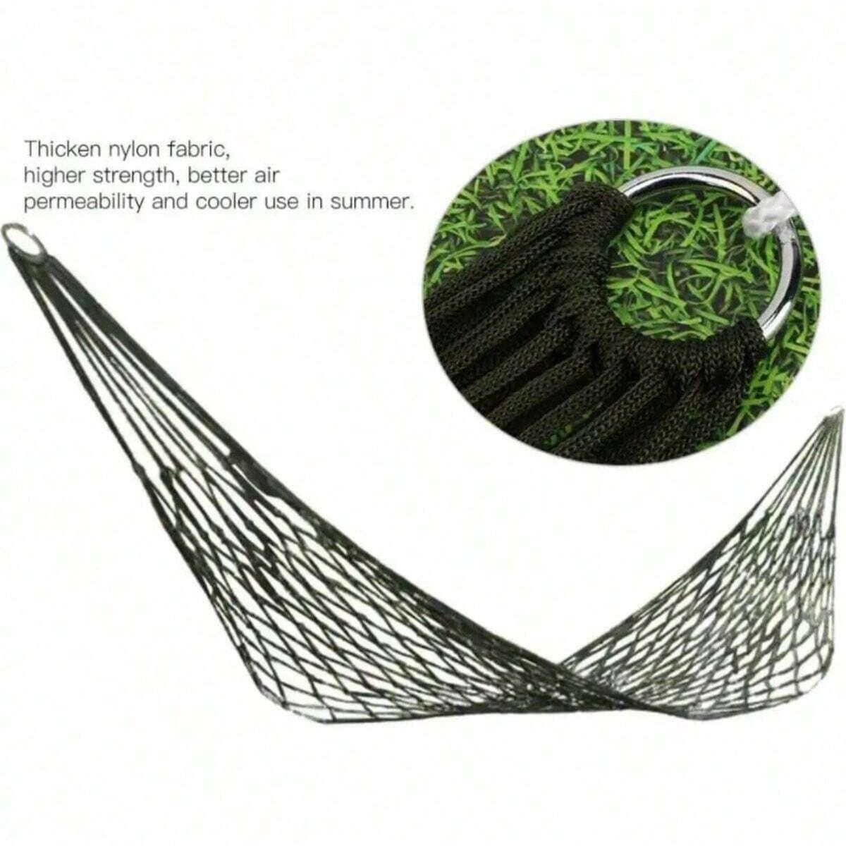 Multifunctional Nylon Hammock Bed, Perfect Choice for Outdoor Relaxation and Garden Leisure, Durable and Comfortable Hanging Chair, Camping Hammock, Swing Hammock