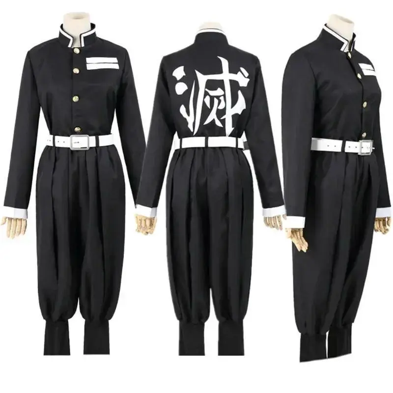 Kids Demon Slayer Polyester Cosplay Kimono Suit - Nezuko, Agatsuma Zenitsu, Kochou Shinobu Kimetsu No Yaiba Halloween Special Occasion Costume