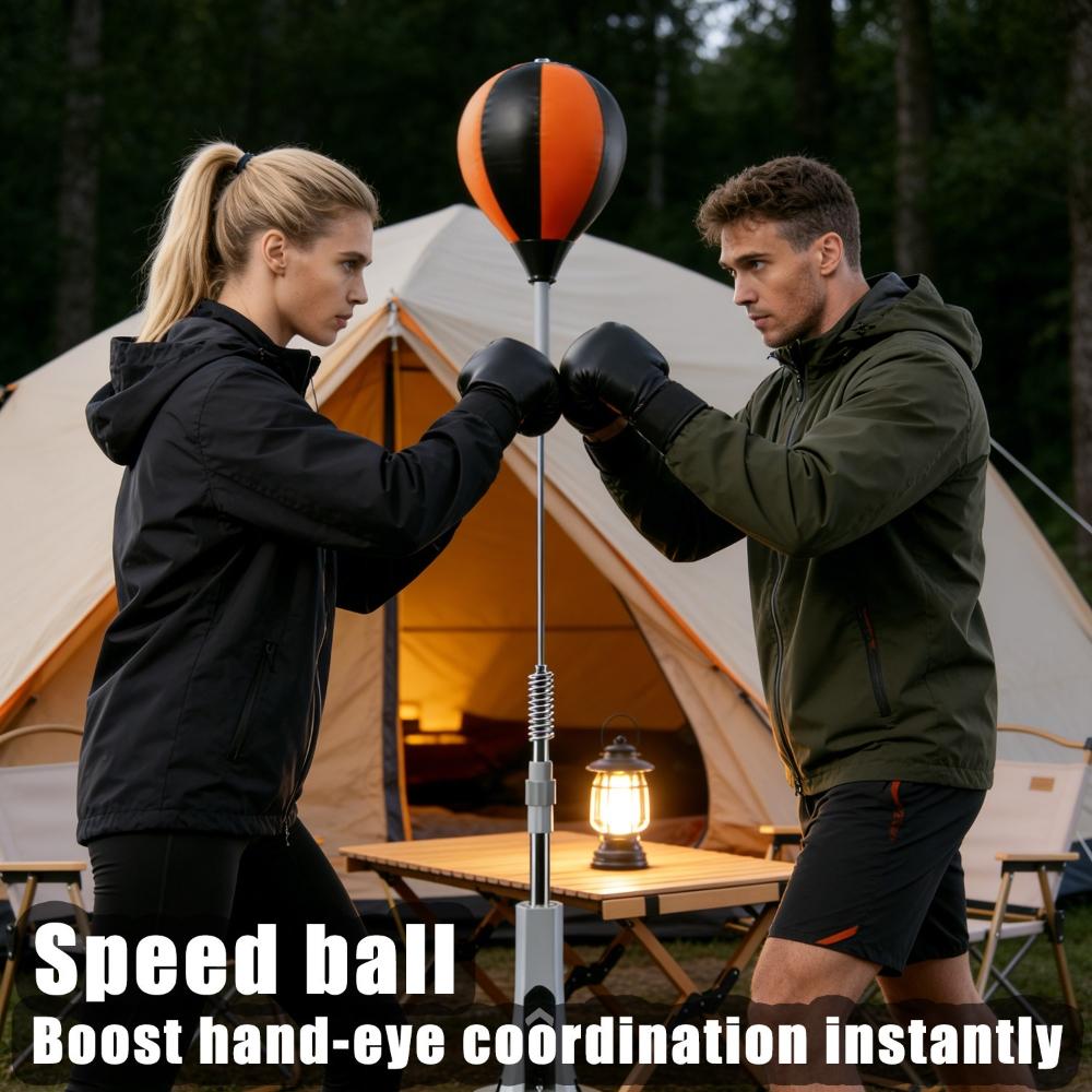 Professional Cobra Reflex Bag with Stand - Height Adjustable Heavy Duty Boxing Ball for Home Gym