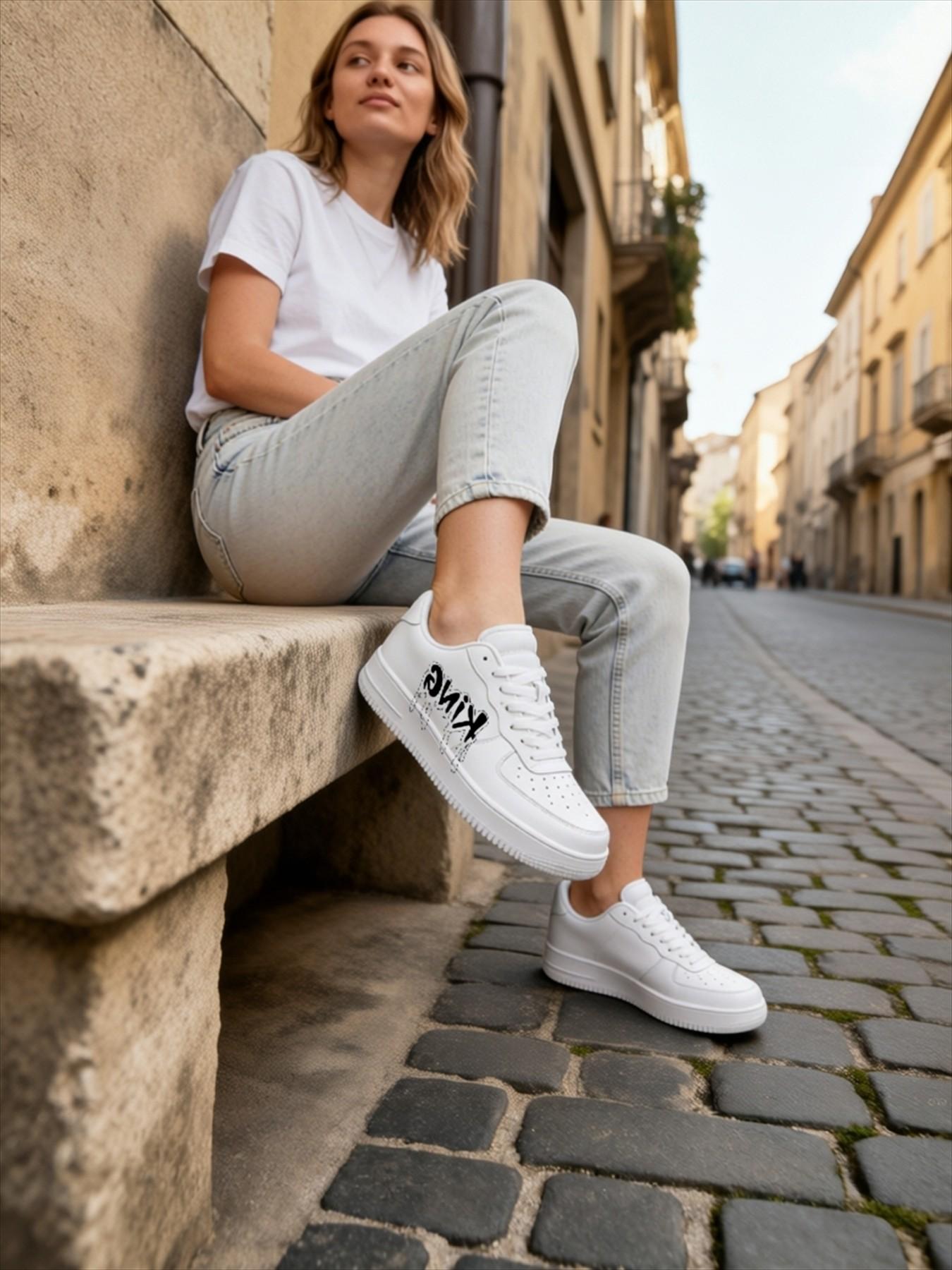 Customizable Retro Style Sneakers, Casual Board Shoes for Men, Unique Design Low Top Athletic Footwear, Comfortable Daily Wear