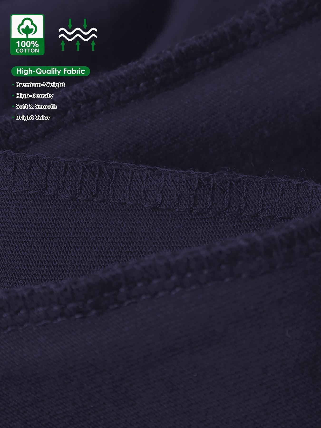 Men's pure cotton casual short-sleeved T-shirt, spring and summer style short-sleeved solid-color printed casual sports T-shirt, all-cotton home and outdoor comfortable and breathable round-neck T-shirt, suitable as a gift for men