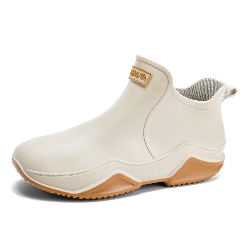 Women Short Rain Boots,Anti-Slipping Rainboots for LadiesOutdoor Work Rain Shoes Ankle Deck Boots Waterproof Garden Shoes Anti-Slip Rainboots