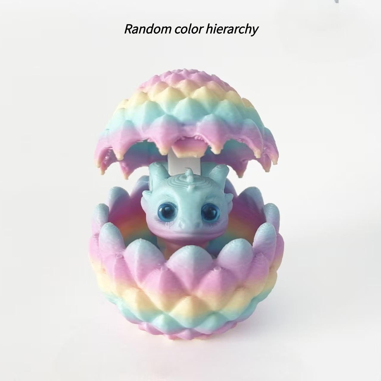 Gradient Dragon Egg Toy Set, Creative 3D Printed Mini Round Dragon Eggs, Perfect Gift for Easter and Christmas, Unique Holiday Decoration