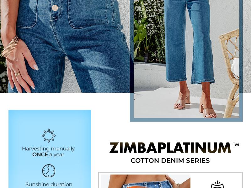 Sidefeel Women's Wide Leg Jeans High Waisted Zimbaplatinum Stretchy Straight Leg Jeans Buttoned Loose Denim Pants with Pocket