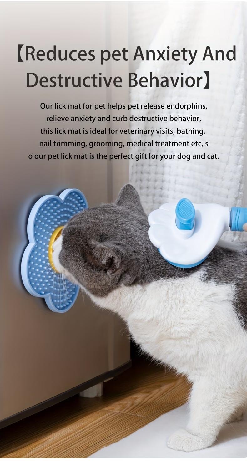 Lick Mat for Dogs & Cats - Slow Feeder with Non-Slip Suction Cups, Anxiety Relief, Dental Health Enhancer, Ideal for Grooming & Bath Time