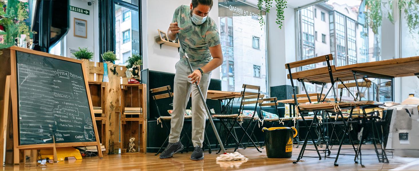 Non Slip Work Shoes for Men Women Waterproof Sneakers Men Comfortable Restaurant Chef Shoes Slip Resistant Shoes for Men Breathable Walking Sneakers for Daily Use