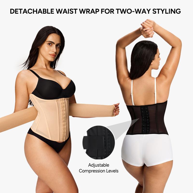 Nebility Women's 3 Belts Sports Belt Shapewear for Daily Gym Basic Minimalist Faja Comfort Womenswear Body Sculpting Compression Workout Waistband Exercise Waistband Corset Waist Shaping Elastic Sport Band Lady