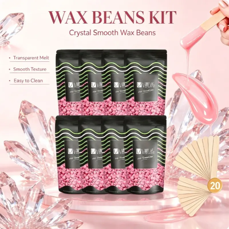Hard Wax Bean Hair Removal Kit, Body Waxing, 1 Set Large Capacity Hair Removal Cream, Suitable for Legs, Arms, Bikini Area, Ideal for All Skin Types, Body Care, Hard Wax Beads