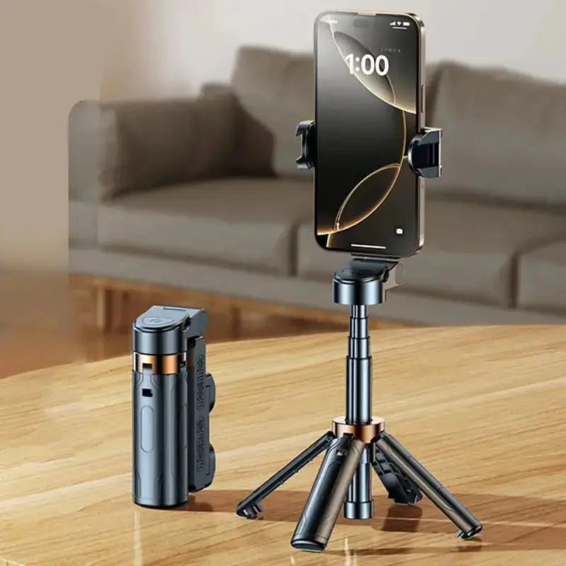 Mini Selfie Stick Travel Portable Tripod Stand, Four-Legged Phone Holder for Photography, Ideal for Travel & Daily Use