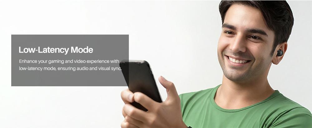 TOZO 2024NC9 Hybrid Active Noise Cancelling Wireless Earbuds ENC IPX8 Waterproof Bluetooth 5.3 Headphones Stereo Bass Heasets Headsets Audio headphones  audifonos traveling gadgets Electronic FathersDayGift Dark Black Microphone Charging