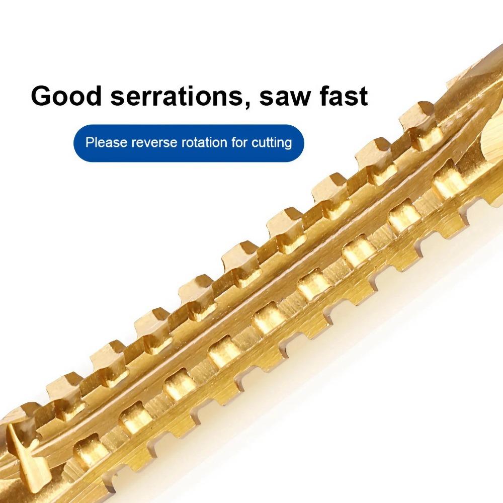 Premium Multi-Material Drill Bit Set: Carbide Taps, Wood Boring Bits, 3-Flute Spiral Drills & Thread Repair Tools for Metal, Wood, Plastic - Complete Portable Kit for Cutting, Precision Drilling & Fast Hole Creation.