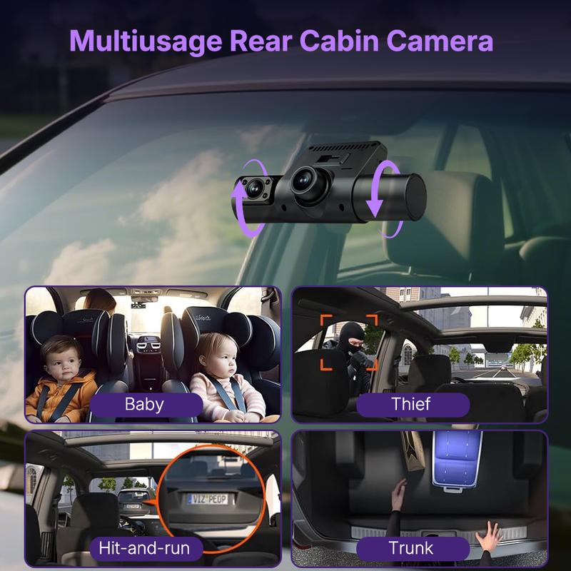 【Clearance Sale】4 Lens Car DVR | 1080P HD & Wide-Angle Night Vision | G-Sensor & Loop Recording — All-in-One Driving Recorder Set. dash dash cam front dashcam Camera shop camaras rear built-in Touch Dual MagSafe video hour park
