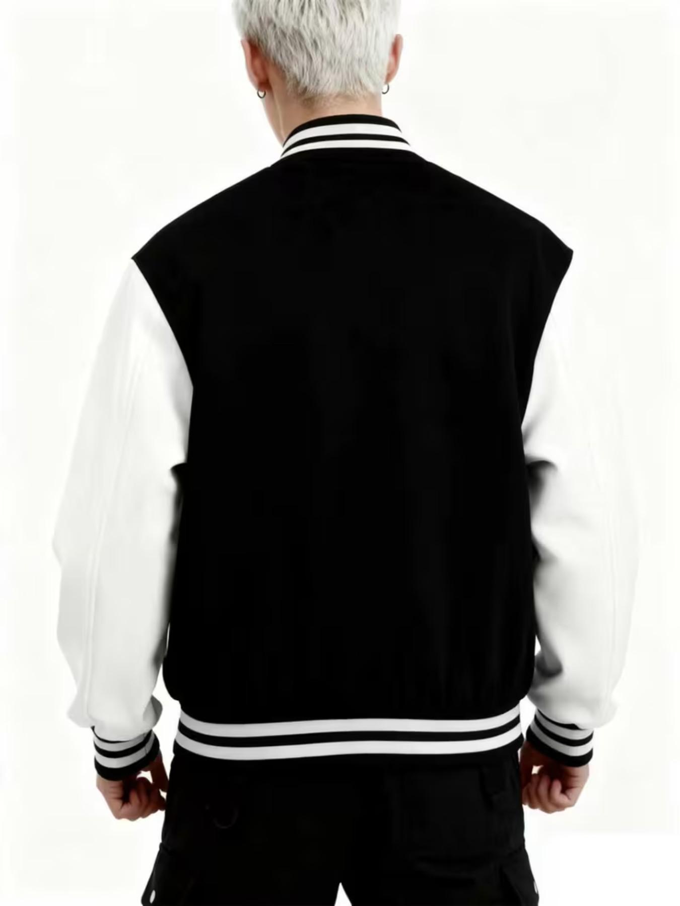 La Style Baseball Jacket, Los Angeles Print, Button Closure, Stretchy Fabric, All Seasons, Comfortable Outerwear, Casual Fitted Design