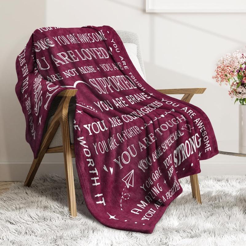Get Well Soon Blanket for Women, Inspiring Recovery Gift After Surgery, Thoughtful Present for Sick Friends & Sisters, Comforting Care Package