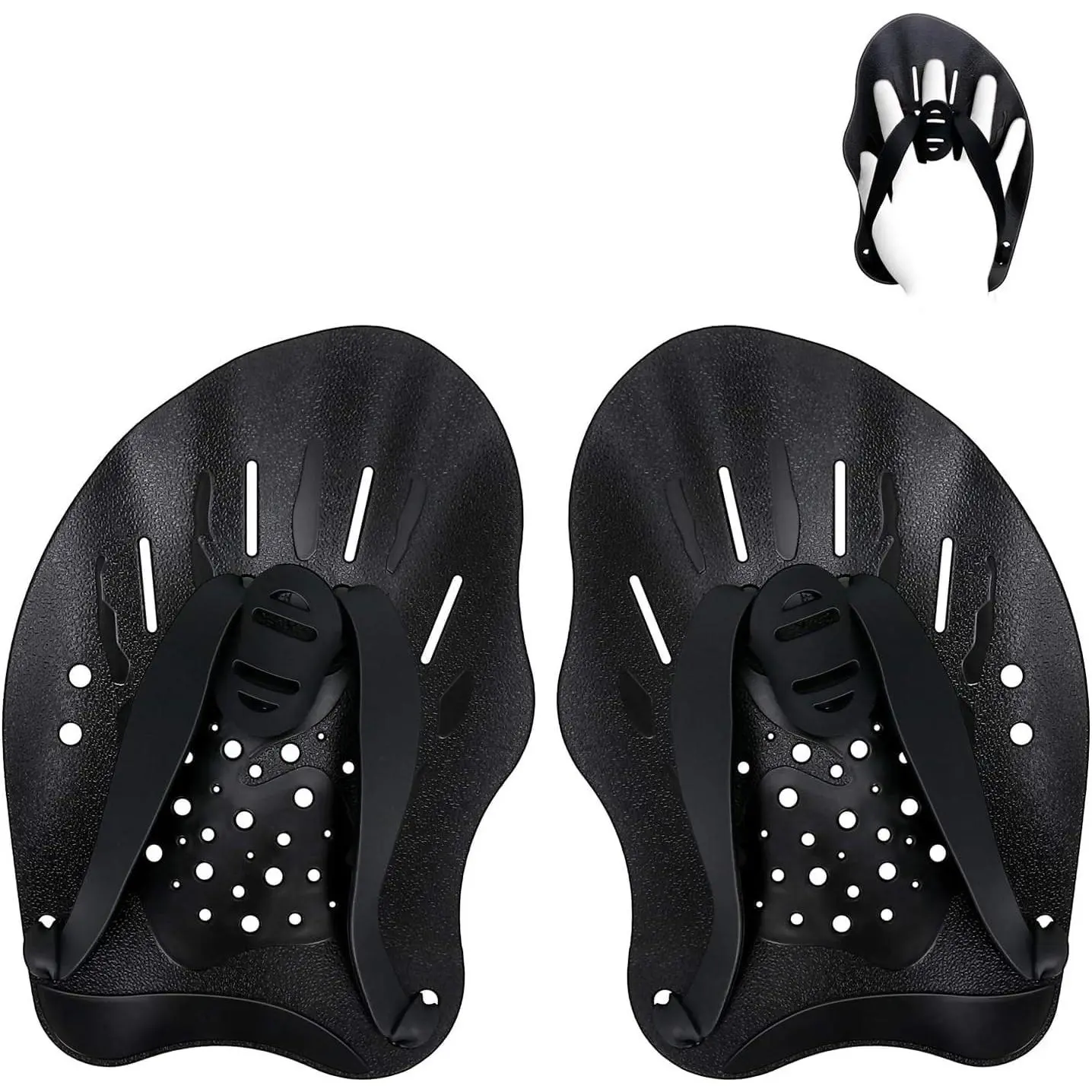 Contour Swim Paddles Hand, Swim  Hand Paddles with Adjustable Straps, Swimming Hand Paddles for Women and Men