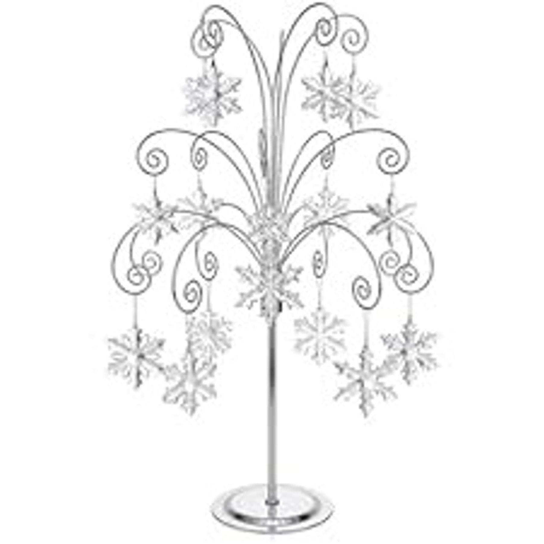 20" Gold Ornament Display Stand Metal Hanging Tree Holder | Displays crystal ornaments, glass baubles, keepsakes and seasonal décor with a sturdy tabletop hanging stand. 20" Gold Ornament Display Stand Metal Hanging Tree Holder | Displays crystal ornaments, glass baubles, keepsakes and seasonal décor with a sturdy tabletop hanging stand.