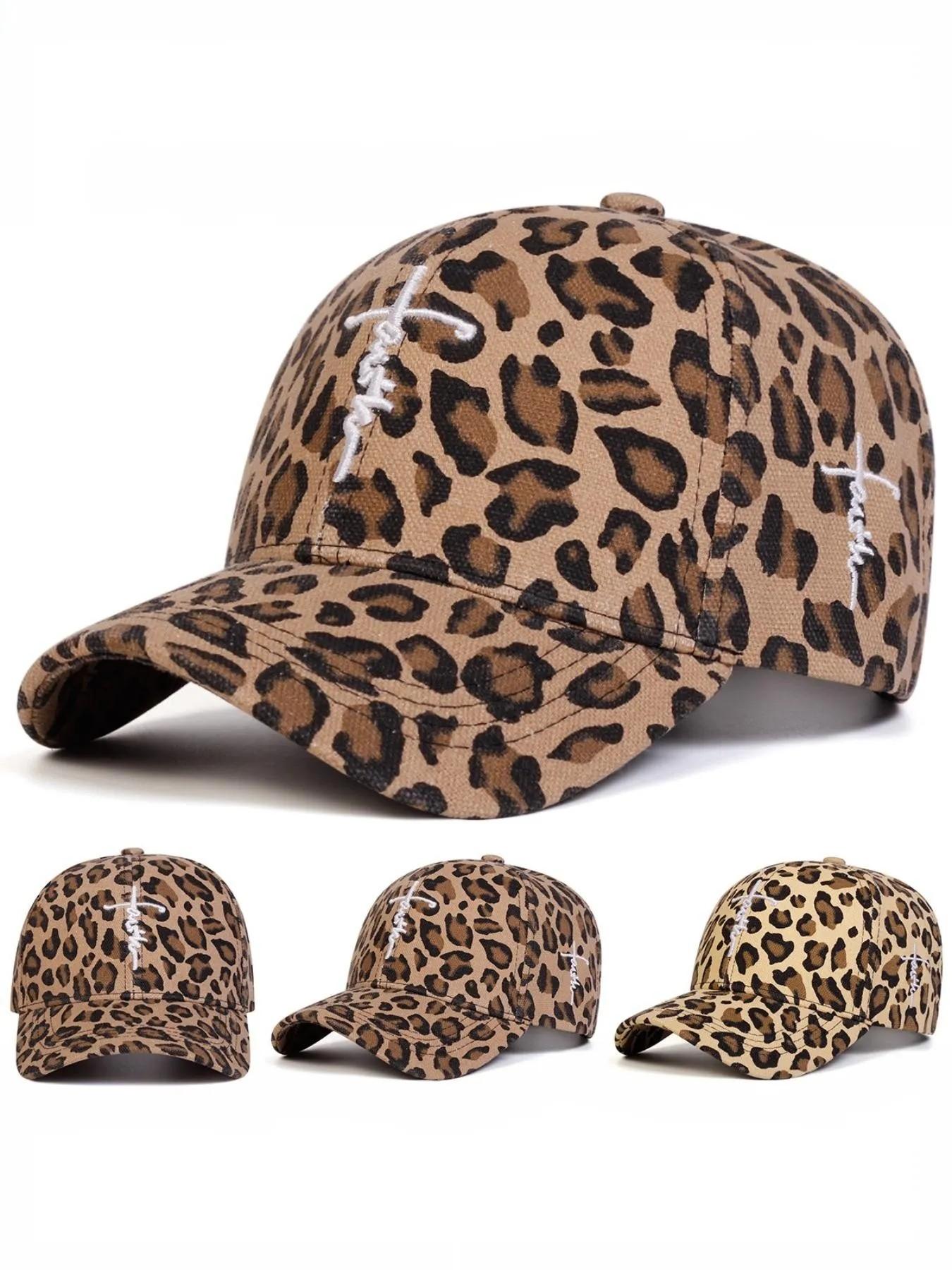 Cross Stitch Leopard Print Bucket Hat, Vintage Style, Soft Breathable Comfort, Unisex Summer Casual Wear, Ideal for Men and Women