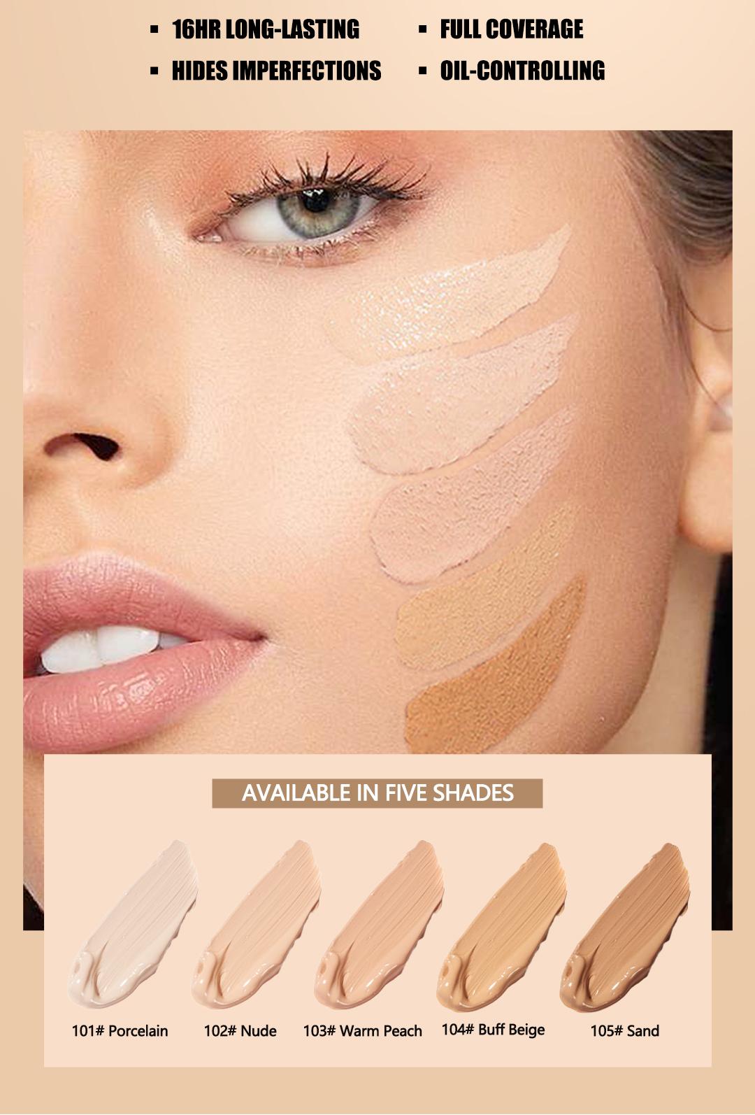 "True Match Foundation Bundle: Hydrating Matte Liquid Foundation and Concealer - Perfecting Makeup with Tinted Serum for a Flawless Finish skintint Cosmetic Moisturizer Moisture