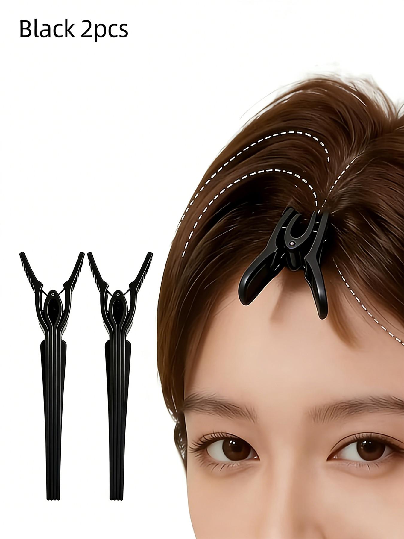 3-Piece Root Lifter Clips, Korean Style Natural Haircut, 3 Colors, Invisible Bow Bangs, High Forehead, Long-Lasting, Gentle on Hair