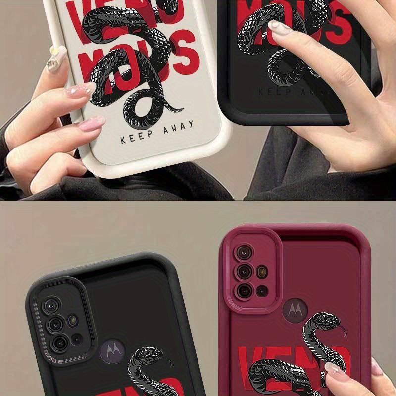 1 Piece Scarlet Python G10 Silicone Shockproof Cover For Moto G10 - Ideal For Entertainment