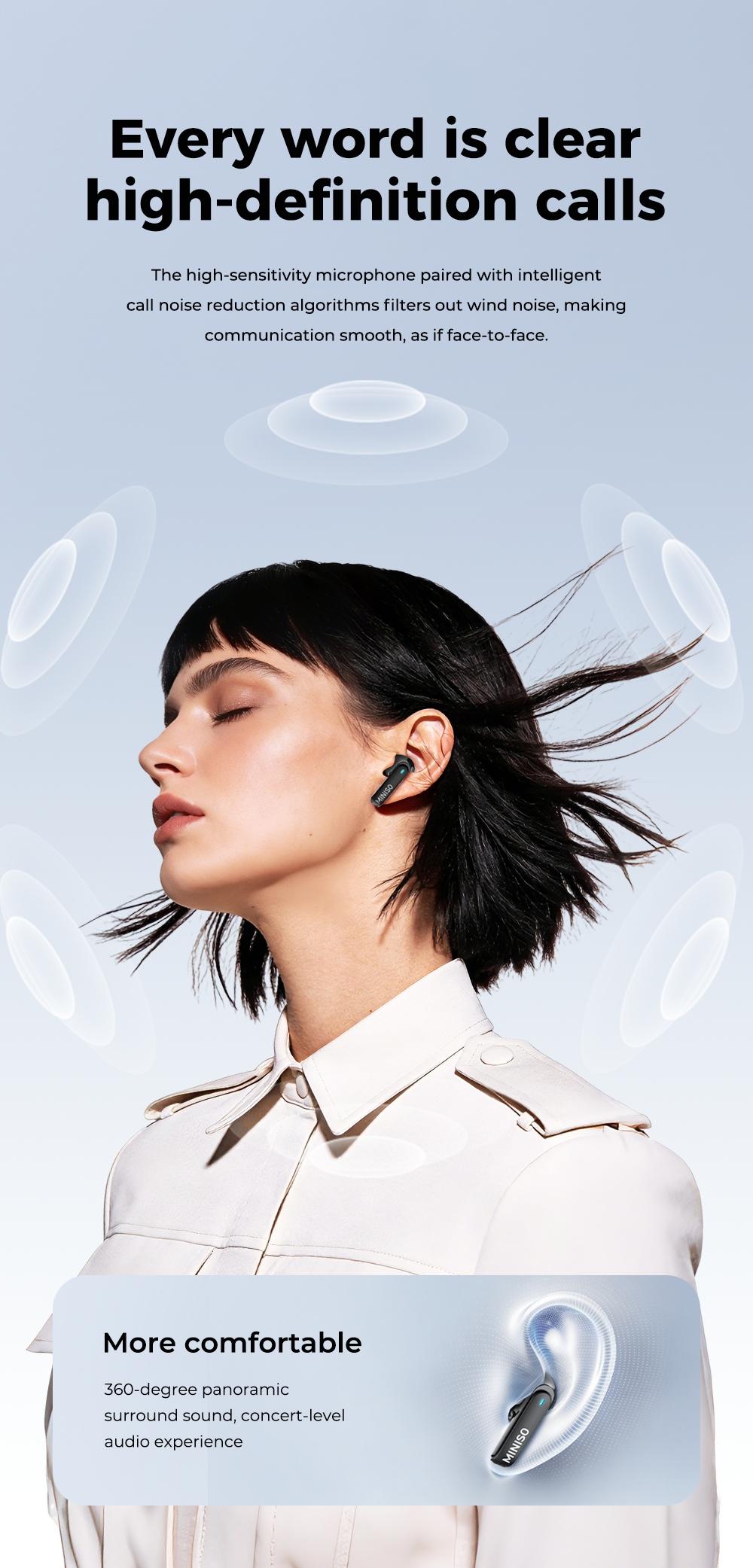 Miniso Ms116 In-Ear Ai Translation Headphones, Bluetooth-compatible 6.0 Wireless, Real-Time Translate 135 Languages, HiFi Sound, Ipx5 Waterproof, Wireless Earbuds Miniso Ms116 In-Ear Ai Translation Headphones, Bluetooth-compatible 6.0 Wireless, Real-Time Translate 135 Languages, HiFi Sound, Ipx5 Waterproof, Wireless Earbuds