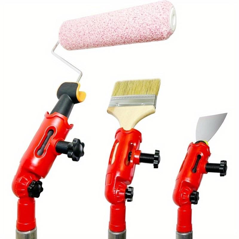 Multi-angle Paintbrush Extender with Swivel Head Design Extension Pole Attachment, Versatile Attachments, Suitable for High Ceilings, Paintbrushes, Rollers, and Scrapers. Ideal for Painting Walls, Corners, and Hard-to-reach Areas