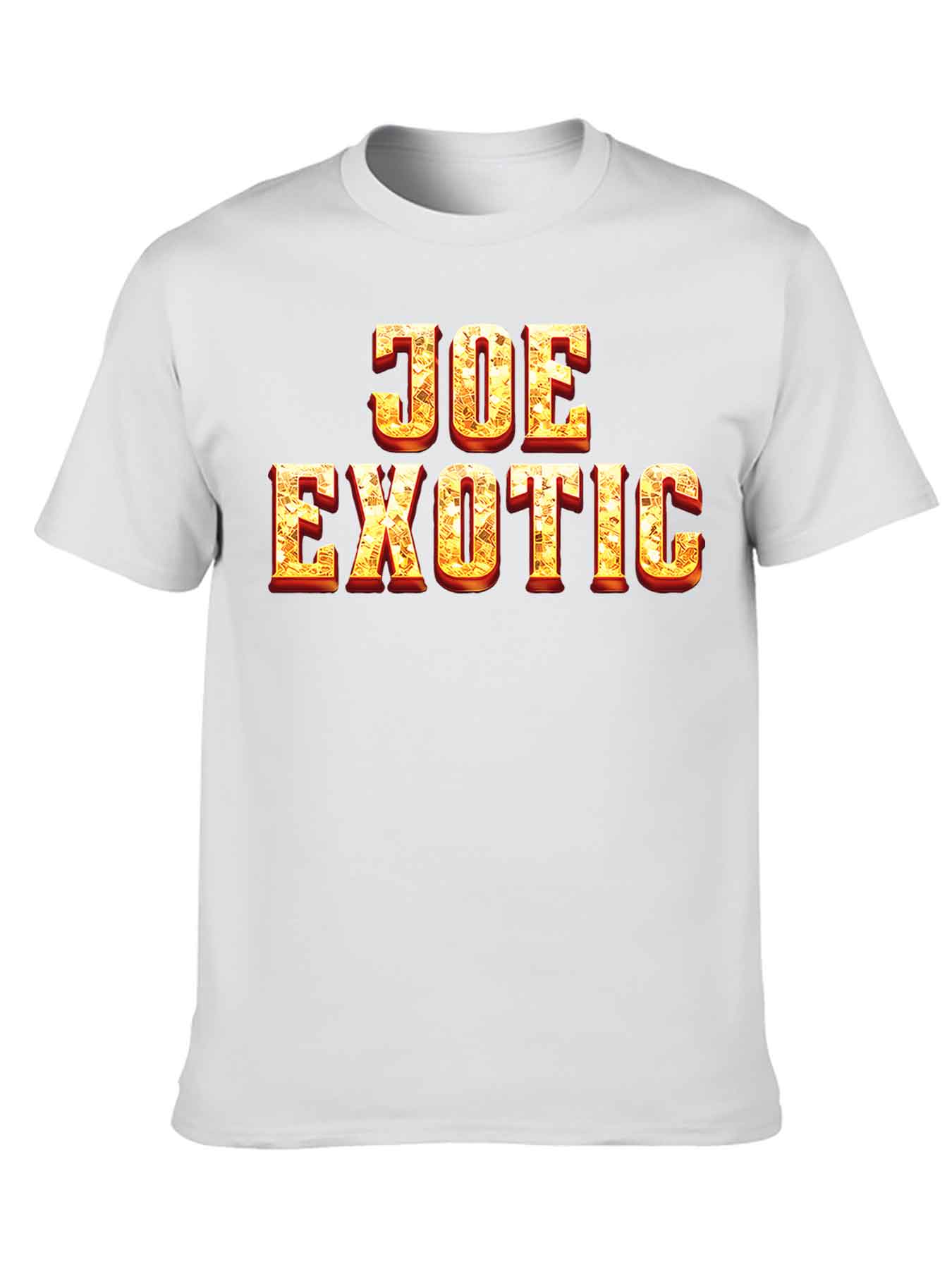 JOE EXOTIC 2026 new model Black/White Tee Stylish & Comfortable Loose Crew Neck Short Sleeve T-shirts Versatile On Trend Eye Catching Printed Graphic Casual Tee for Daily Wear Outings & Leisure