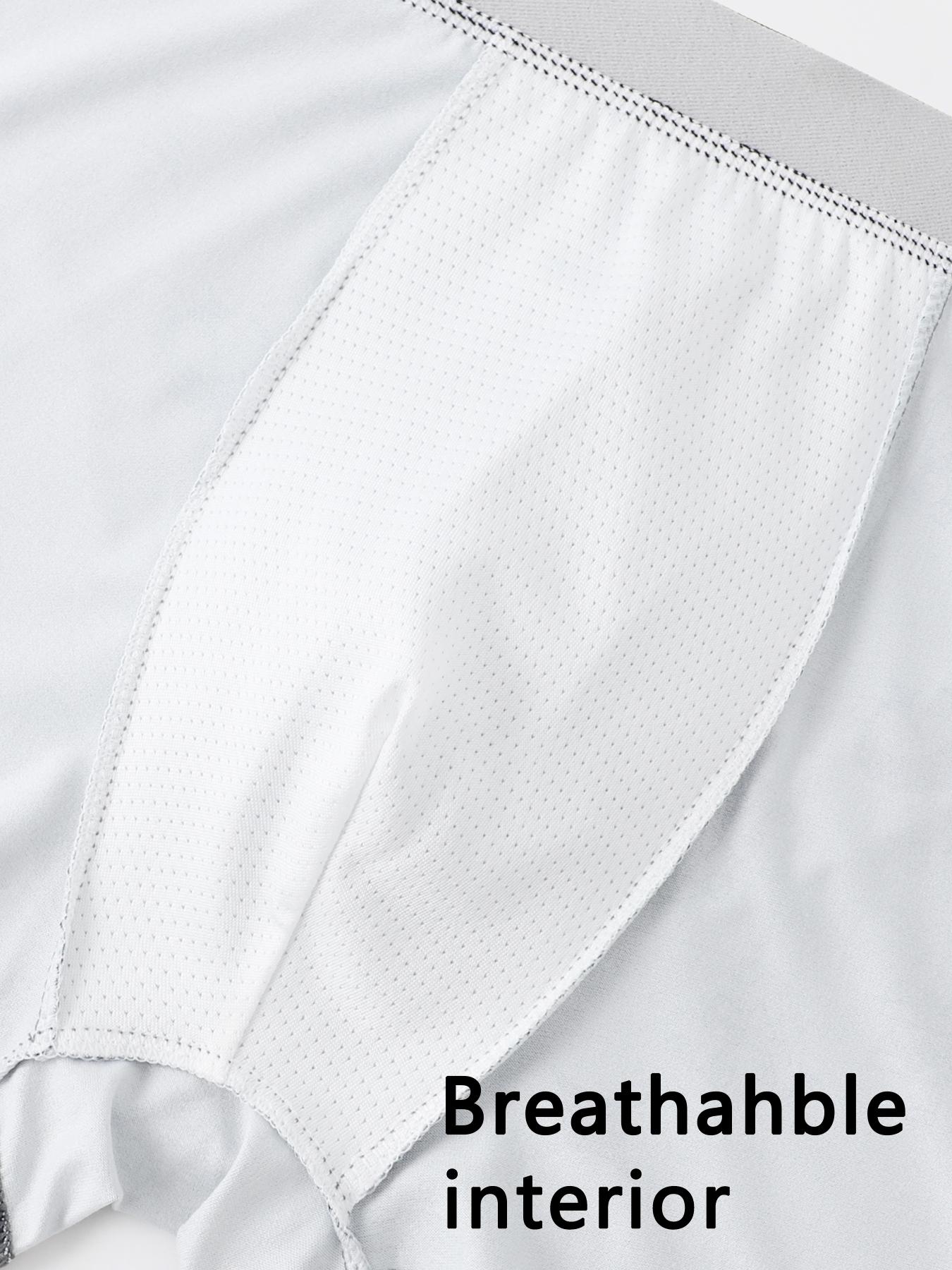 3Pcs Luxury Grid Men's Boxer Briefs | Gold Line Design Breathable Underwear | Stylish Stretch Boxers Shorts for Men