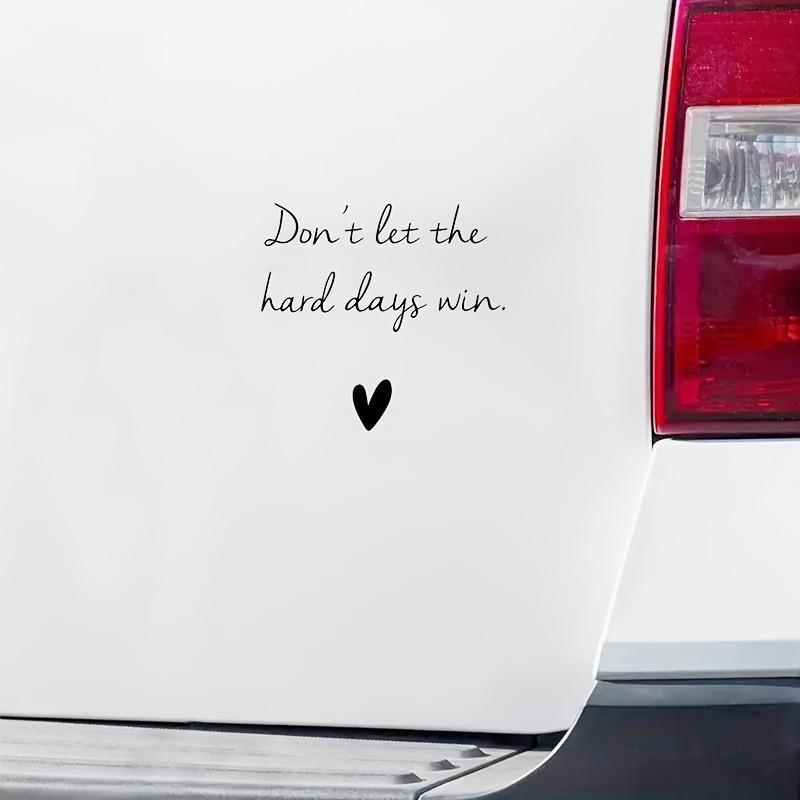 Home Decor Sticker, Inspirational Quote, Mirror Sticker, Door Sticker, Bumper Sticker, Car Window Decal, Vinyl Sticker for Home Decoration