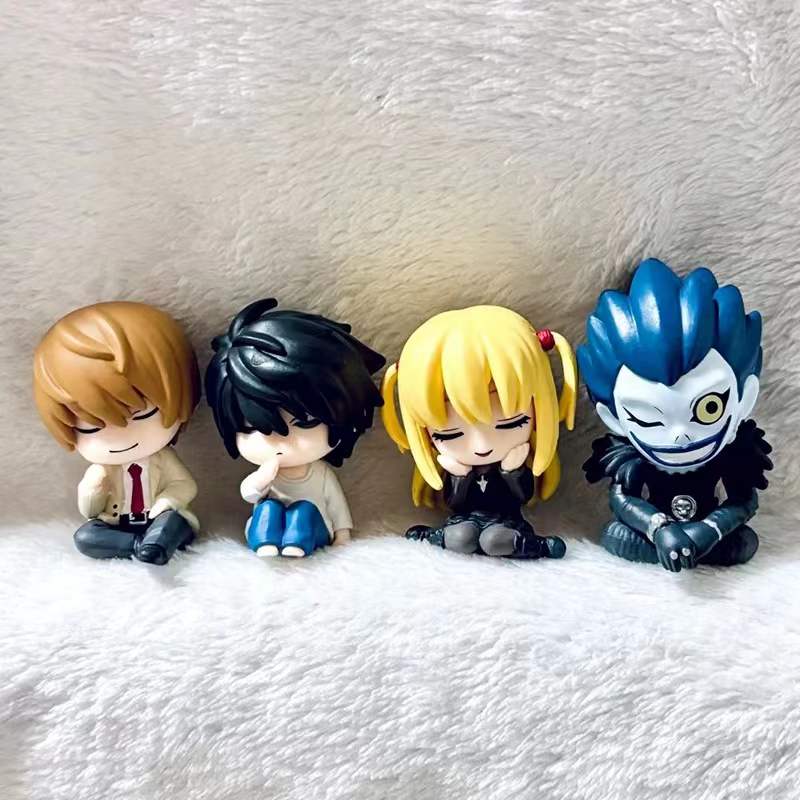 Anime Death Note Sleeping Blind Box Action Figure Pvc 5cm Mini Light Yagami L Misa Amane Ryuk Model Ornament Collection Figurine
