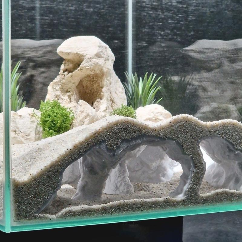 Large/medium/small Reptile Hideaway Cave Aquarium Decor, Natural Tunnel Fish Shelter, Shrimp House, Fish Tank Ornament, Water Palace
