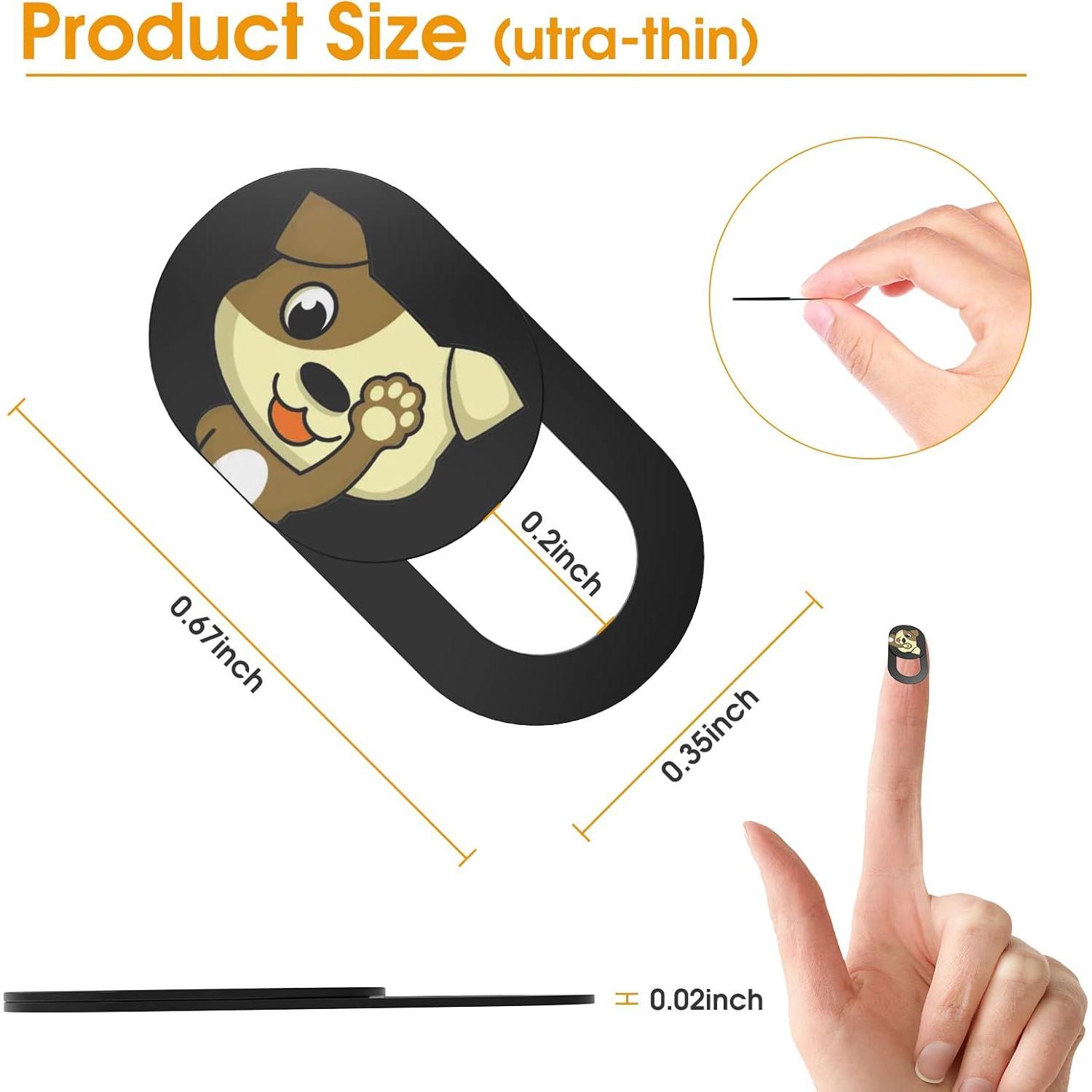 Laptop Camera Cover Slide Cute-6PCS,Ultra-Thin Webcam Cover Compatible with Laptop,, Phone,Tablet.Cute  Web Cam  Cover to Protect Your