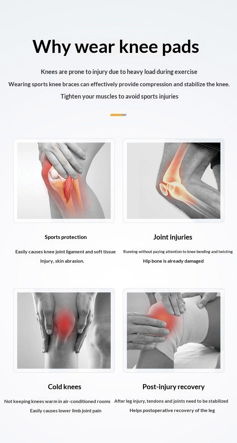 Protective Knee Pads, Thick Sponge Anti-slip, Collision Avoidance Knee Sleeve(1 Pair)