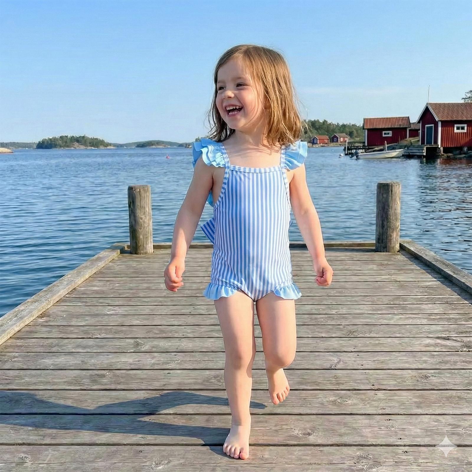 Canrulo Toddler Baby Girl Swimsuit Infant Bathing Suit Newborn Stripe Print Swimwear Bikini Summer Beach Swim Suit Canrulo Toddler Baby Girl Swimsuit Infant Bathing Suit Newborn Stripe Print Swimwear Bikini Summer Beach Swim Suit