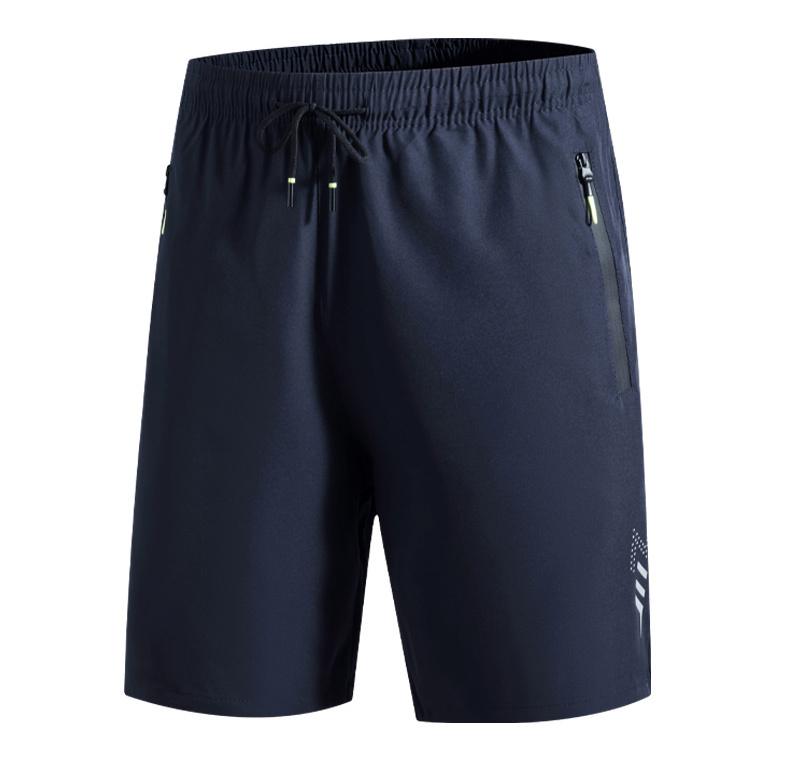 Men's 5-Pack quick drying close fitting sports and leisure gym shorts with breathable bottom, zipper pocket, elastic waistband, multiple sizes, suitable for fitness and outdoor wear