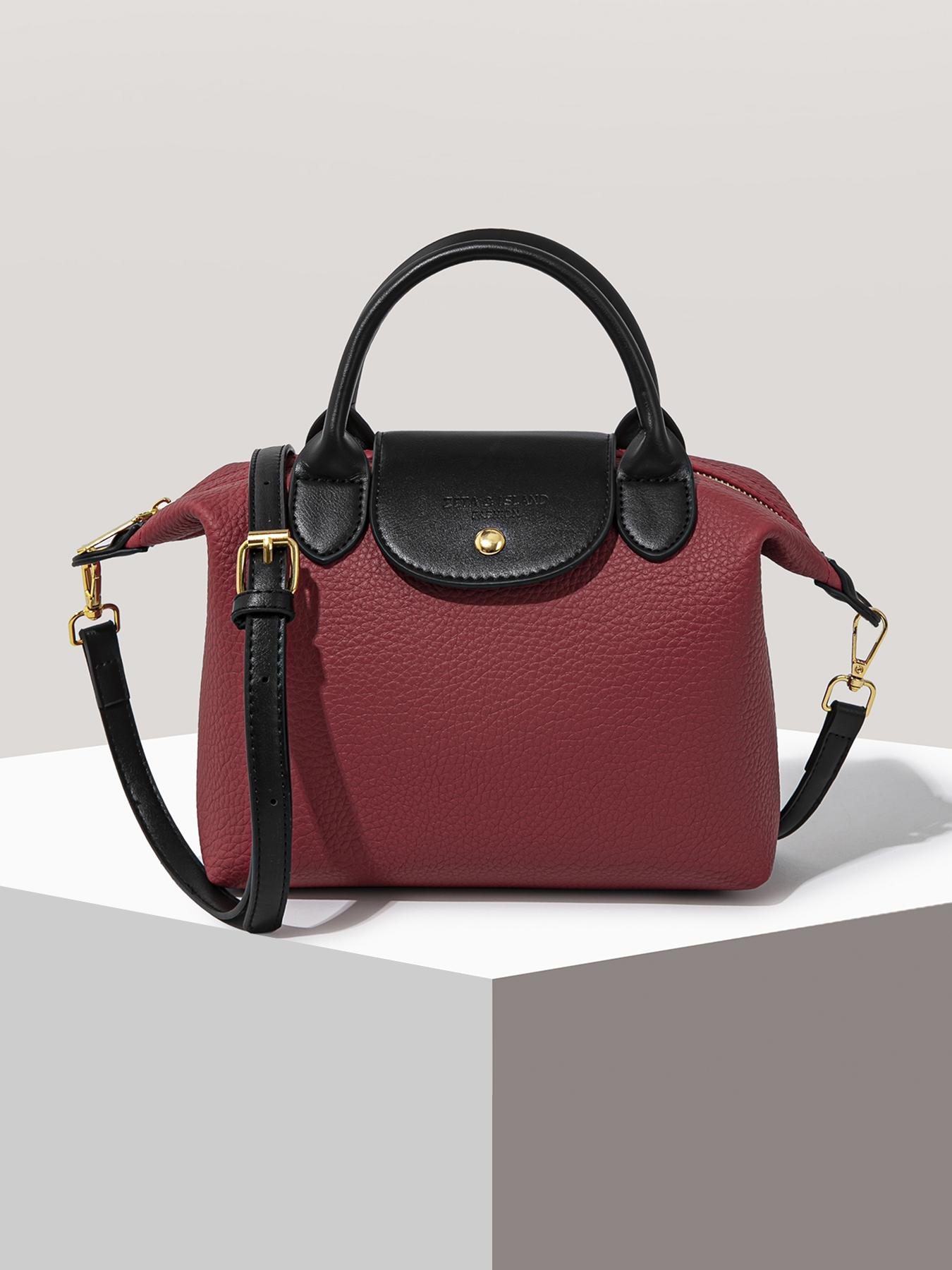 Women's Elegant Solid Color Handbag, Fashionable PU Leather Zipper Shoulder Bag for Daily Use, 2025 Fall & Winter Trendy High-quality Commuting Bag, Versatile PU Tote Satchel, Commuter Bag