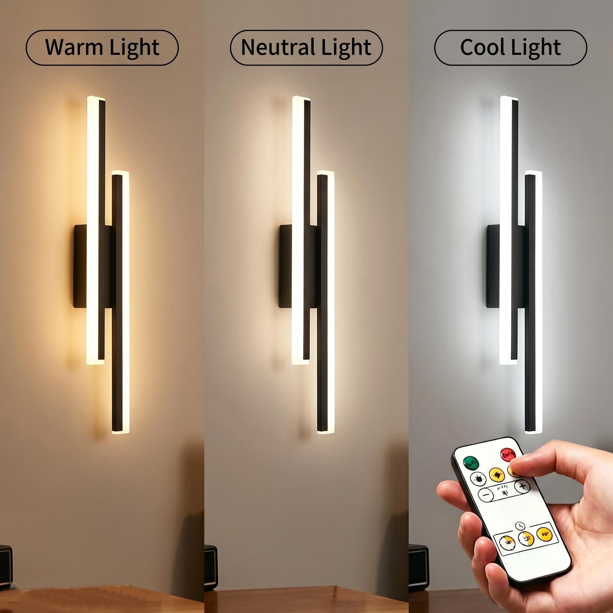 Adjustable LED Wall Light, Magnetic Installation, Energy Efficient, Primary Battery Powered, Ideal for Bedrooms & Living Rooms